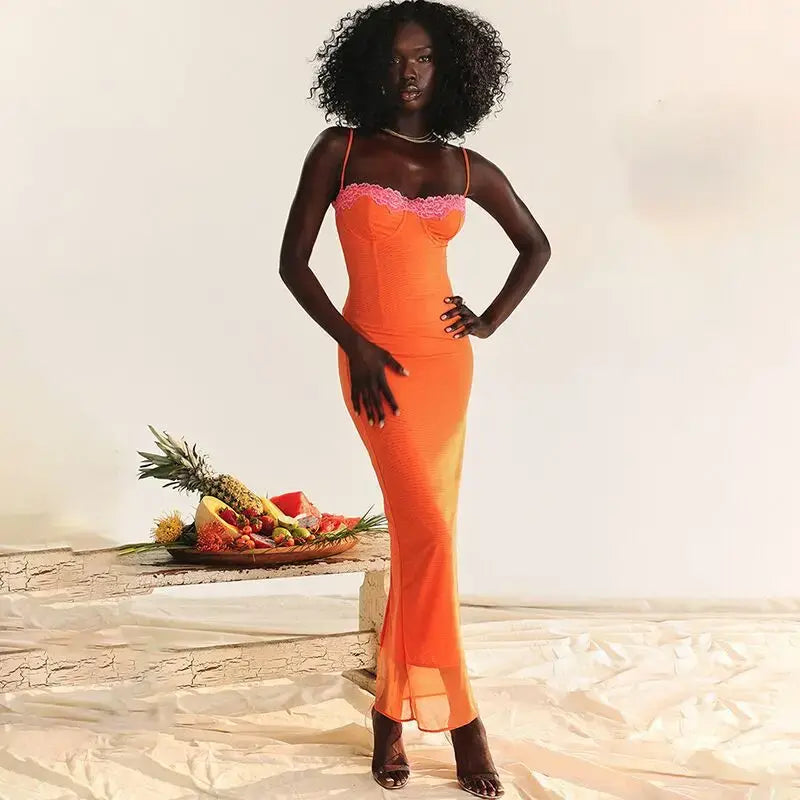 Bodycon Maxi Dress Women Robe – OzturkExpress