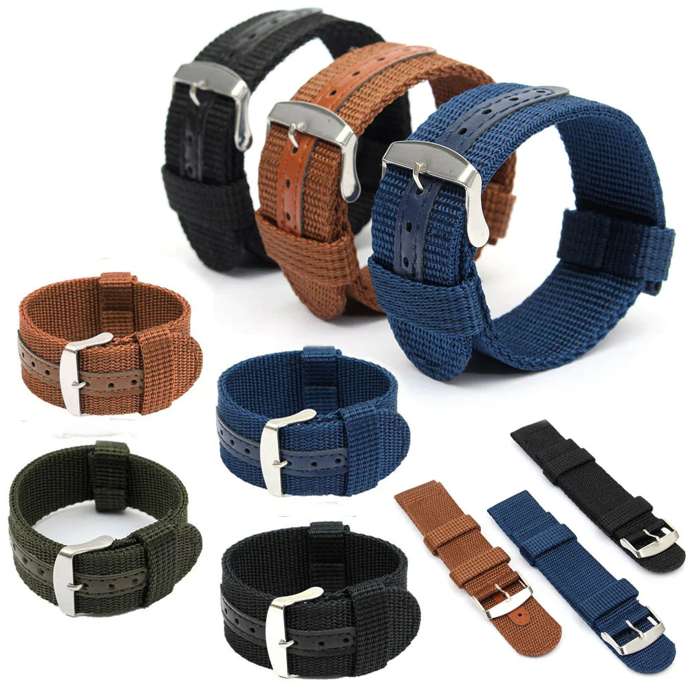 Pulseira De Relógio De Lona De Nylon 18mm 20mm 22mm 24mm Universal De Liberação Rápida Esportivo Pulseira De Relógio De Lona De Nylon 18mm 20mm 22mm 24mm Universal De Liberação Rápida Esportivo