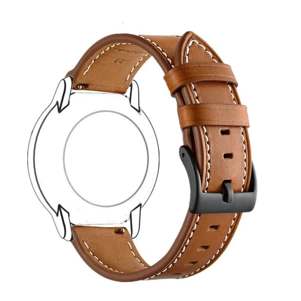 18mm 20mm 22mm Classic Genuine Leather Watch Band Strap Quick Release Wristband