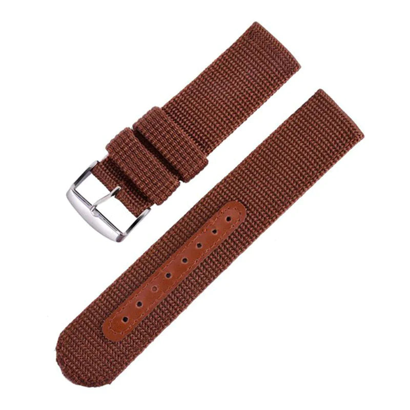 18mm 20mm 22mm 24mm Military Canvas Nylon Wrist Watch Band Strap Bracelet Sport